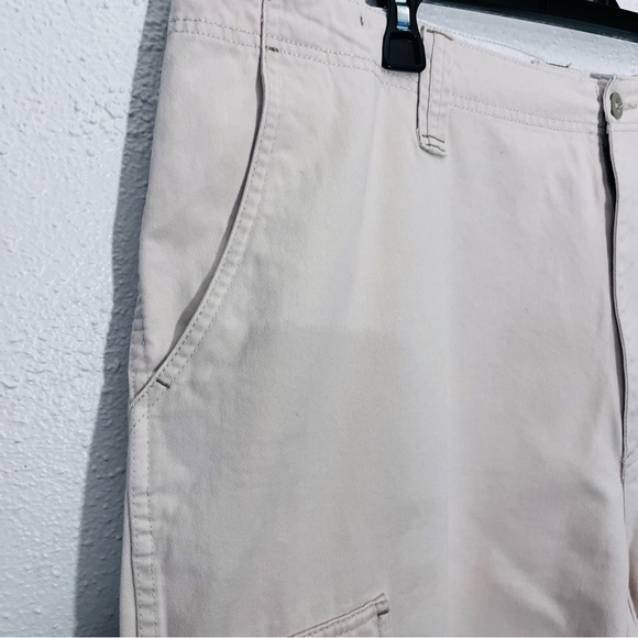 Polo Jeans Company Ralph Lauren Surplus Shorts Mens 46 Beige Vintage Cargo - Picture 4 of 7